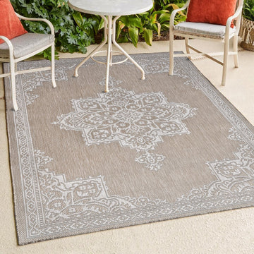 Arden Vintage Casual Medallion Indoor/Outdoor Area Rug